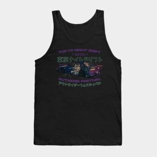 Tokyo Night Drift 2001 Outsider Festival (Purple) Tank Top